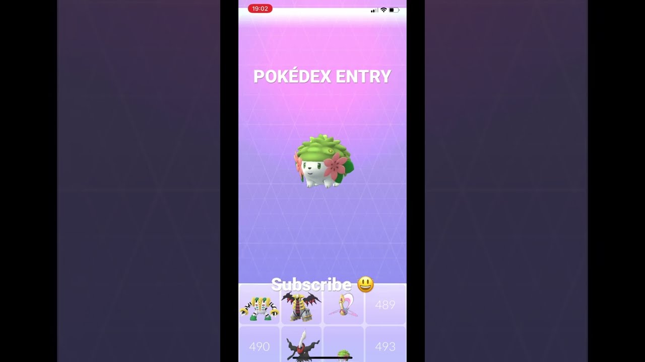 SHAYMIN #POKÉDEX ENTRY #POKÉMON GO 